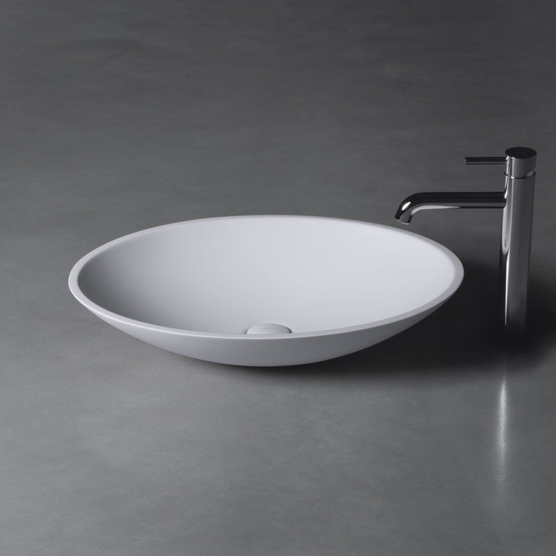 stylish floating oval: neoro n50 countertop washbasin