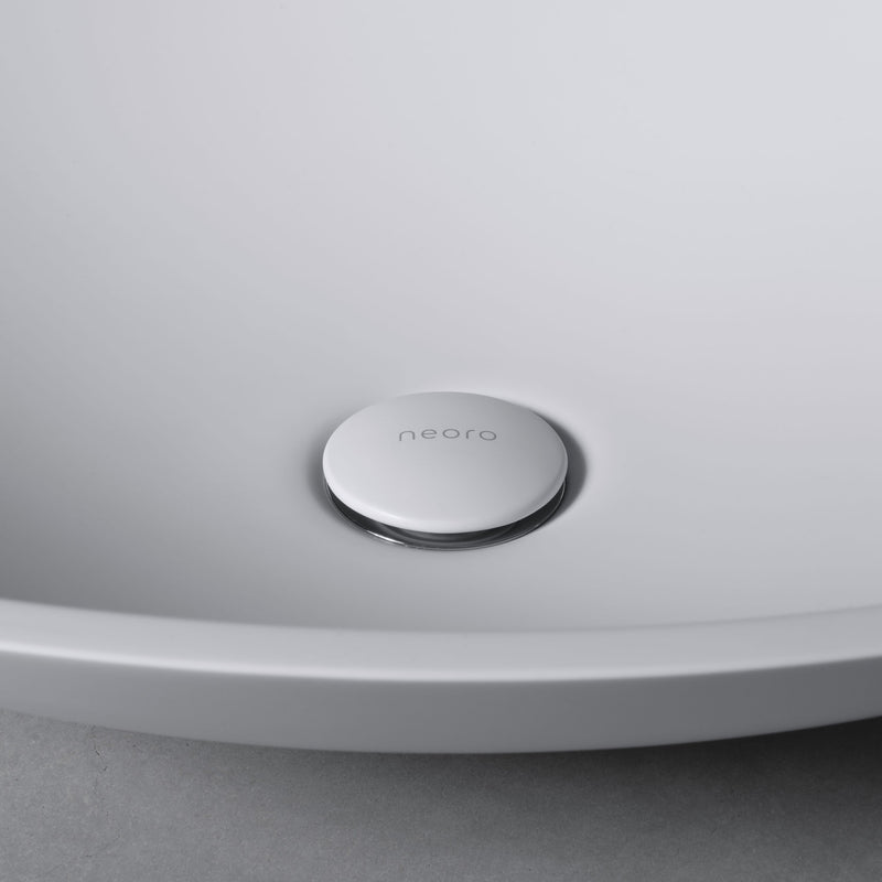 stylish floating oval: neoro n50 countertop washbasin