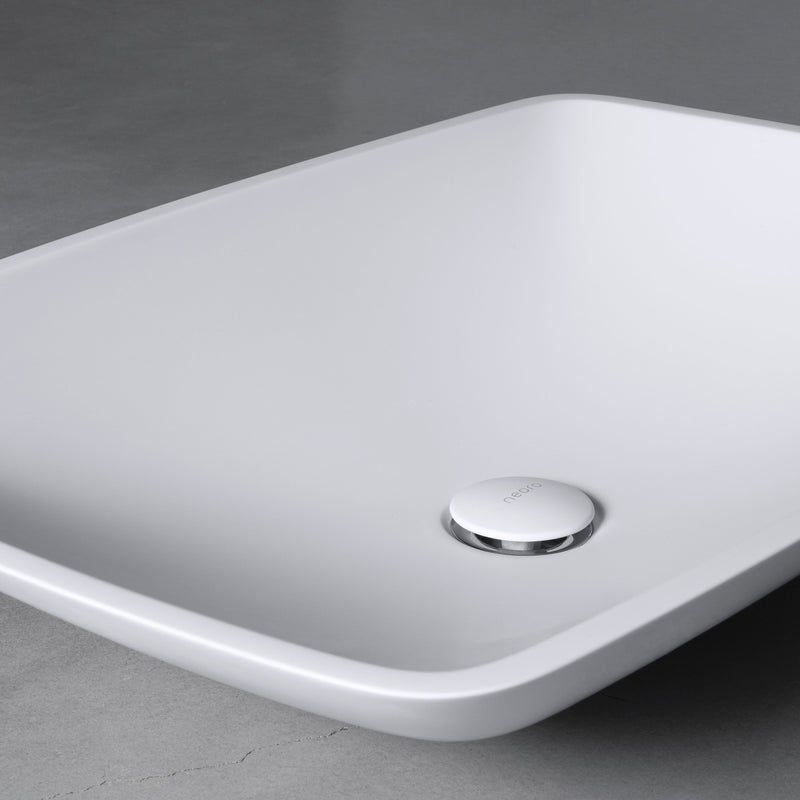 gentle contours - spaciously designed: neoro n50 countertop washbasin