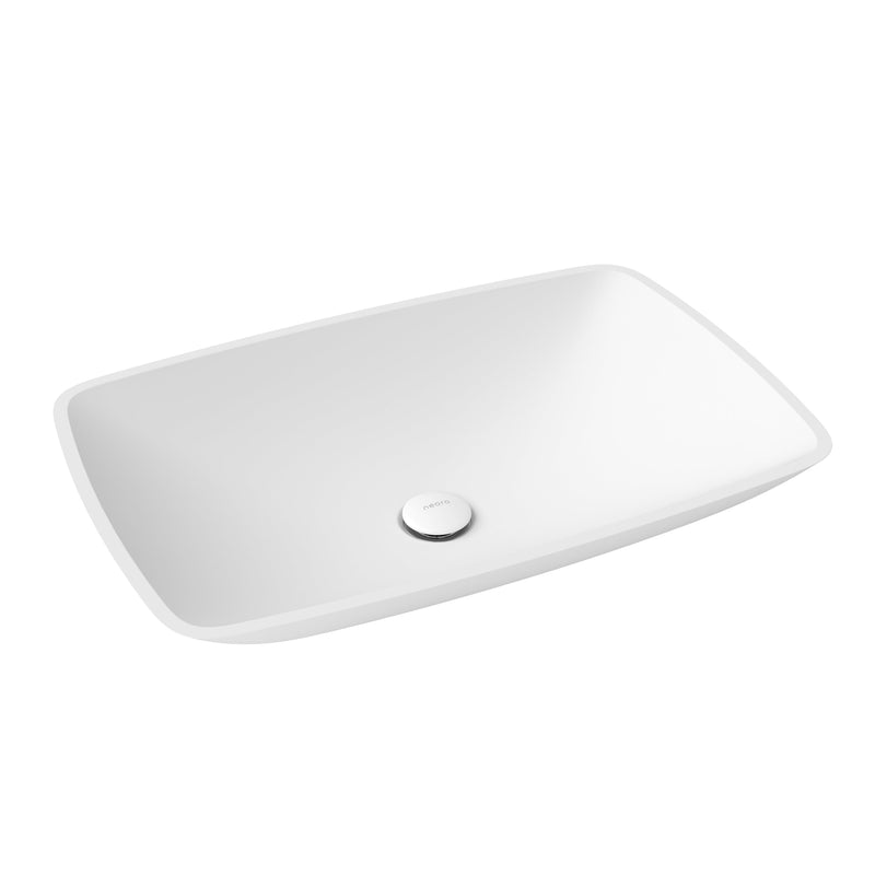 gentle contours - spaciously designed: neoro n50 countertop washbasin