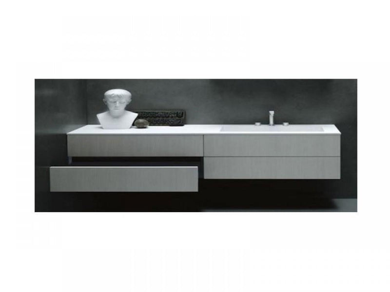 Boffi Programma Simple bathroom furniture with countertop and washbasin - Ideali