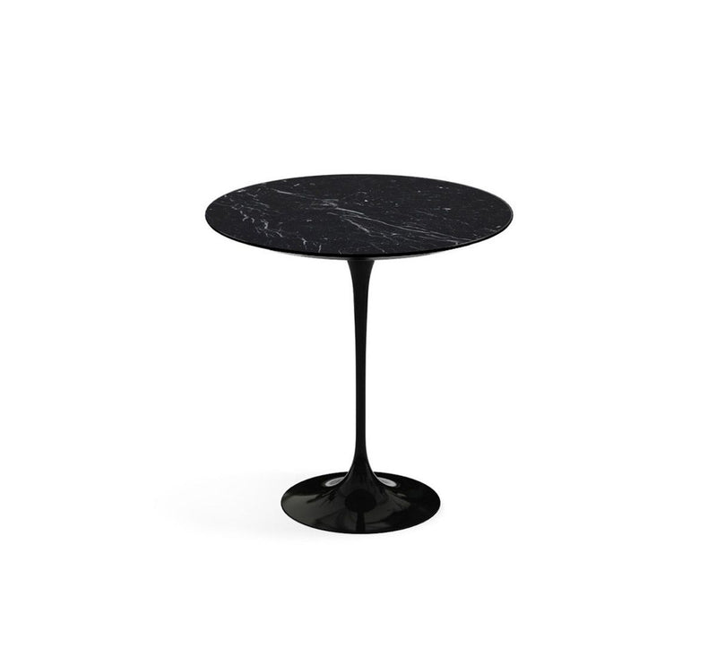 Saarinen Coffee Table Ø 51 - H.37 Laminate Black/Rilsan Black