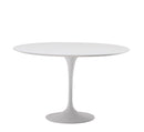 Saarinen Round Table Ø 91 - White Laminate/White Rilsan