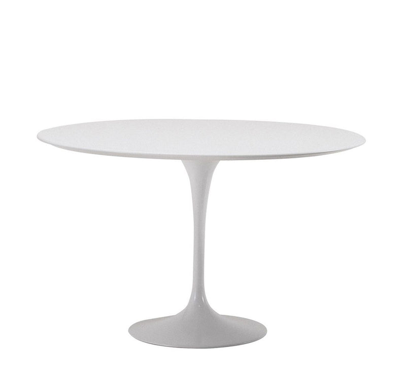 Saarinen Round Table Ø 91 - White Laminate/White Rilsan