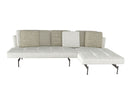 B&B Italia Sakè Sofa with Chaise Longue Fabric Silente 102
