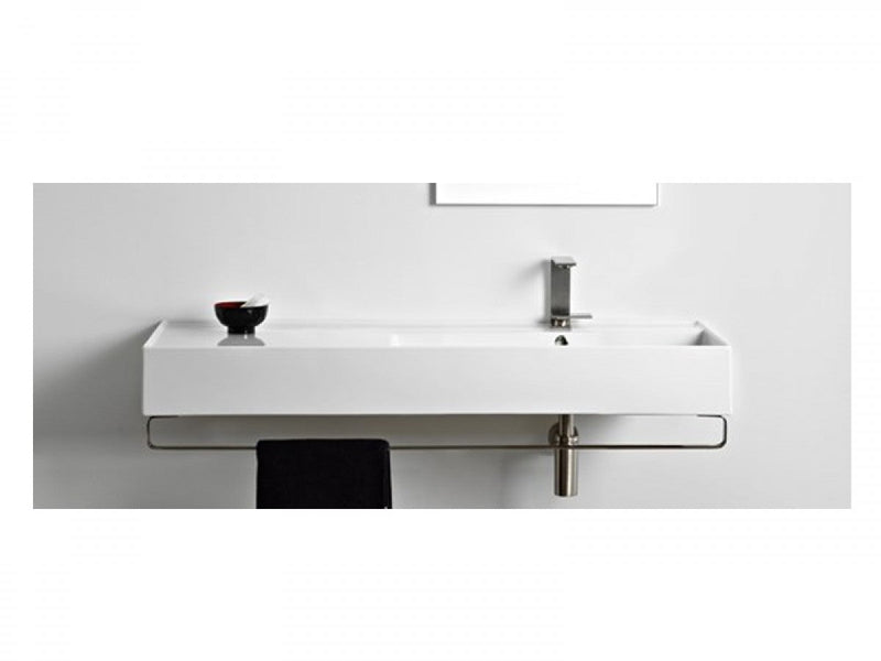 Scarabeo Teorema 2.0 countertop sink with shelf on the left 5122