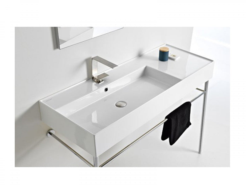 Scarabeo Teorema 2.0 countertop sink with shelf on the right 5121