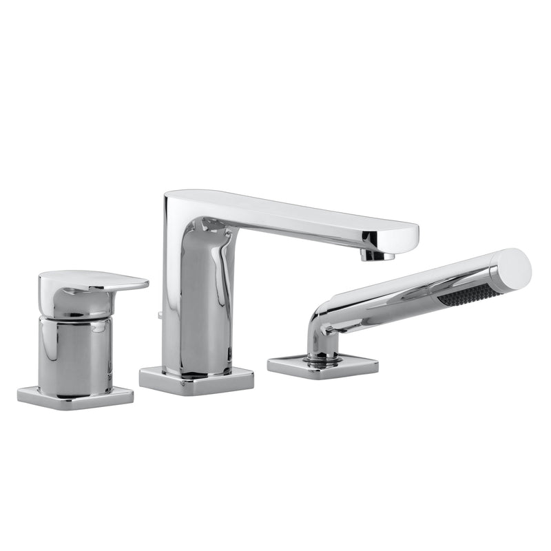 Villeroy & Boch Cult Tile-Mounted, Three Hole, Single Lever Bath Mixer