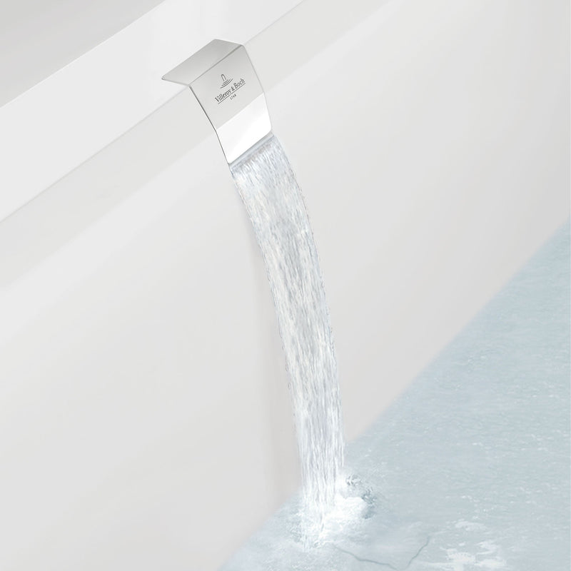Villeroy &amp; Boch water inlet integrated in the overflow for Squaro Edge 12