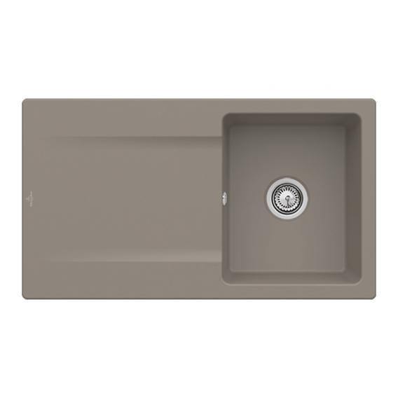 Villeroy & Boch Siluet 50 Built-In Sink With Draining Board And Pop-Up Waste - Ideali