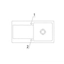 Villeroy & Boch Siluet 60 Built-In Sink With Draining Board - Ideali