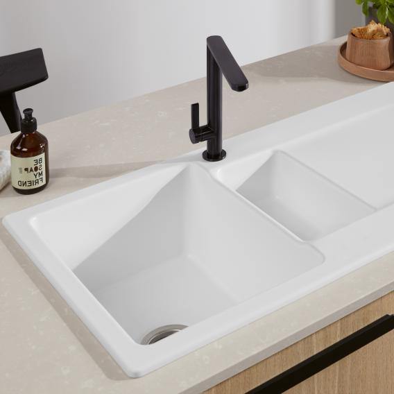 Villeroy & Boch Siluet 60 R Built-In Sink With Draining Board - Ideali