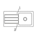 Villeroy & Boch Architectura 60 Built-In Sink With Draining Board - Ideali