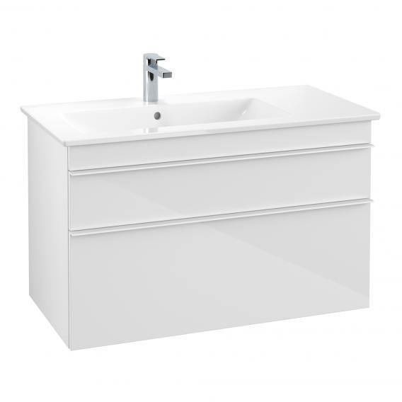 Villeroy & Boch Venticello Washbasin With Vanity Unit With 2 Pull-Out Compartments White, With Ceramicplus, With 1 Tap Hole, With Overflow - Ideali