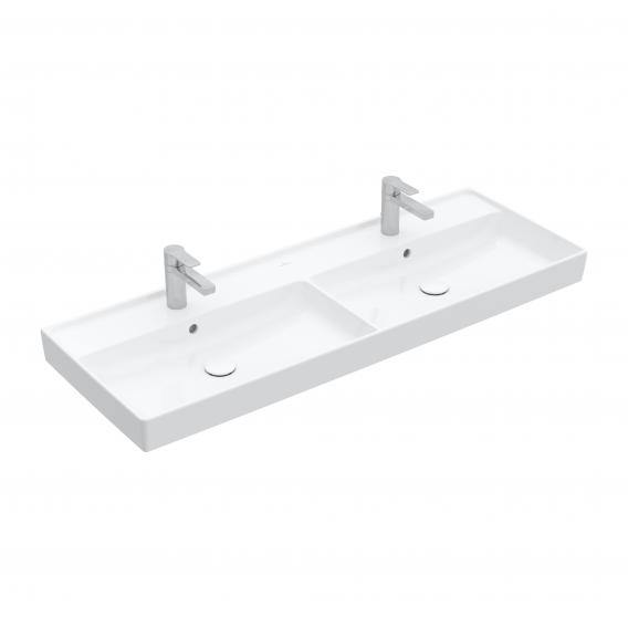 Villeroy & Boch Collaro Double Vanity Washbasin White, With Ceramicplus, With 2 Tap Holes, With Overflow - Ideali