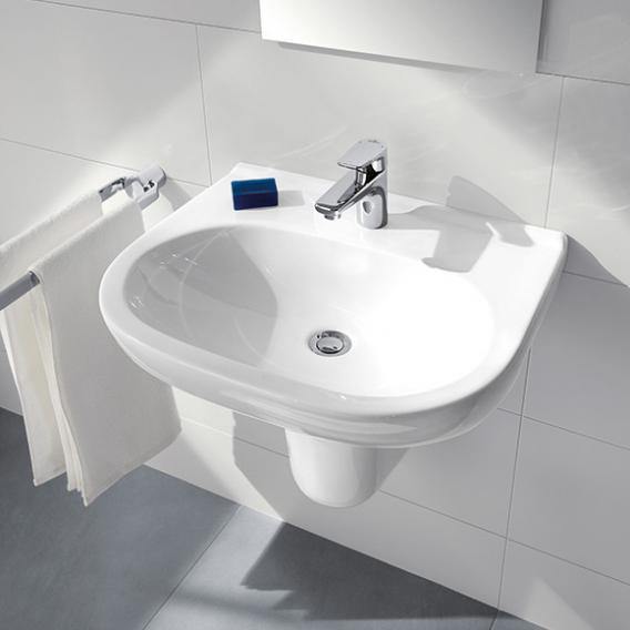 Villeroy & Boch O.Novo Washbasin White, With Ceramicplus, With 1 Tap Hole, With Overflow - Ideali