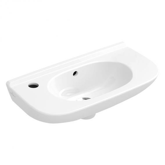 Villeroy & Boch O.Novo Hand Washbasin Compact White, With 1 Tap Hole, With Overflow - Ideali