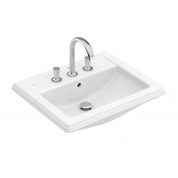 Villeroy & Boch Hommage Drop-In Washbasin Starwhite, With Ceramicplus, With 1 Tap Hole - Ideali