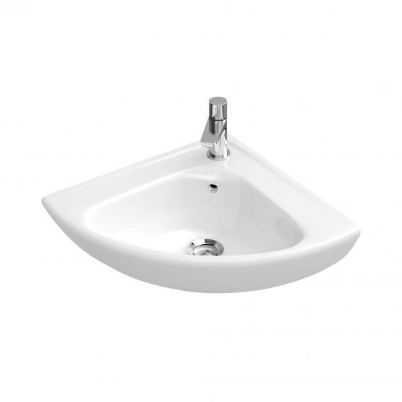 Villeroy & Boch O.Novo Corner Hand Washbasin White, With Ceramicplus - Ideali