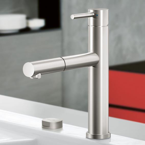 Villeroy & Boch Como Shower Hand Shower For Low Pressure Single Lever Kitchen Mixer Stainless Steel - Ideali