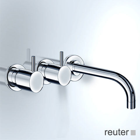 Vola 611 Concealed, Two Lever Basin Mixer