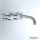 Vola 613K Wall-Mounted, Two Handle Basin Mixer