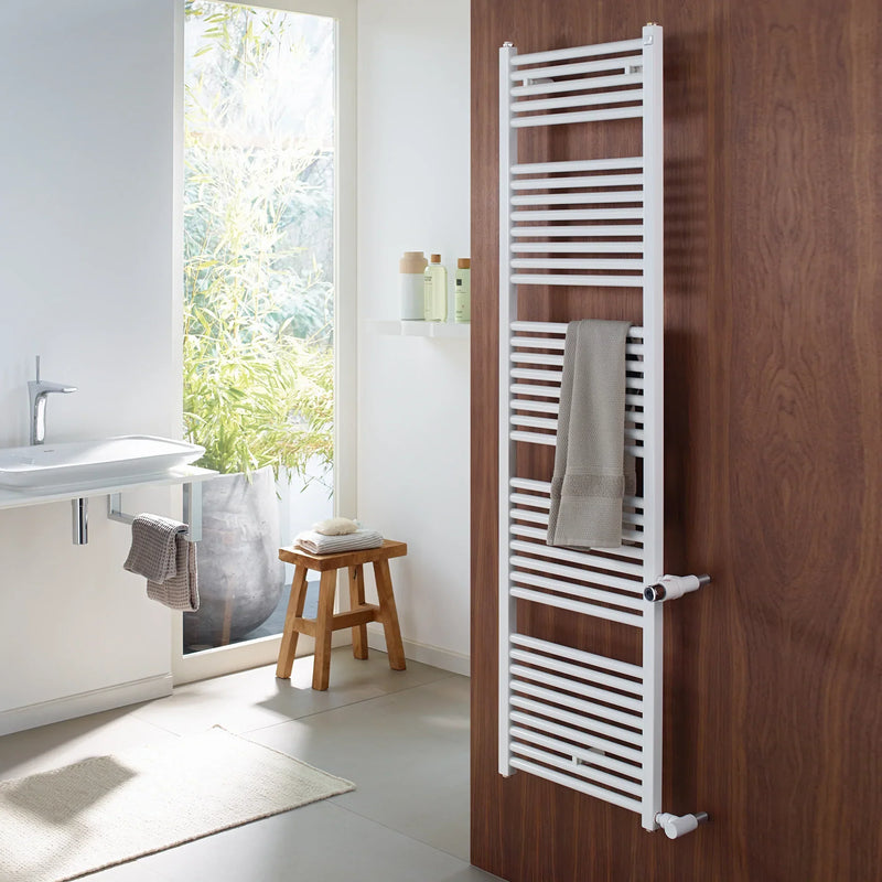 Zehnder Zeno Towel Radiator as Replacement Model for Hot Water or Mixed Operation