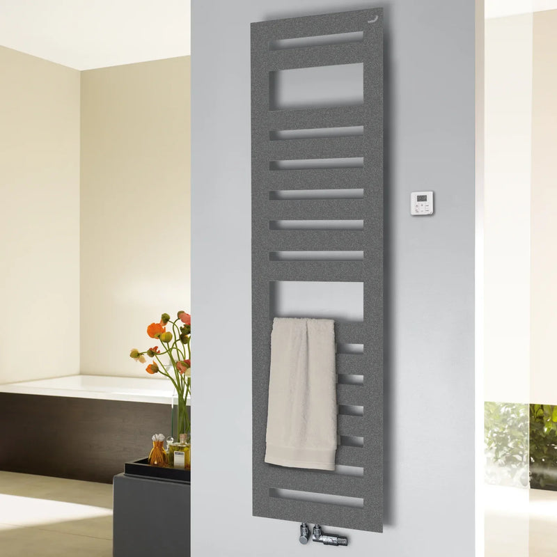 Zehnder Metropolitan Spa Towel Radiator for Mixed Operation with Built-in Heating Element