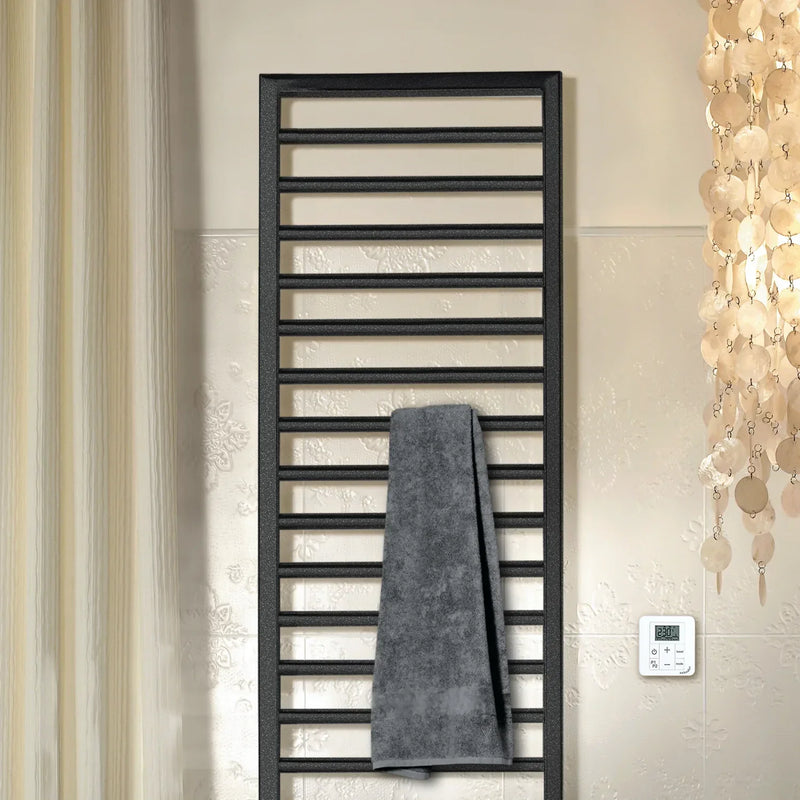 Zehnder Subway Towel Radiator for Mixed Operation with Built-in Heating Element