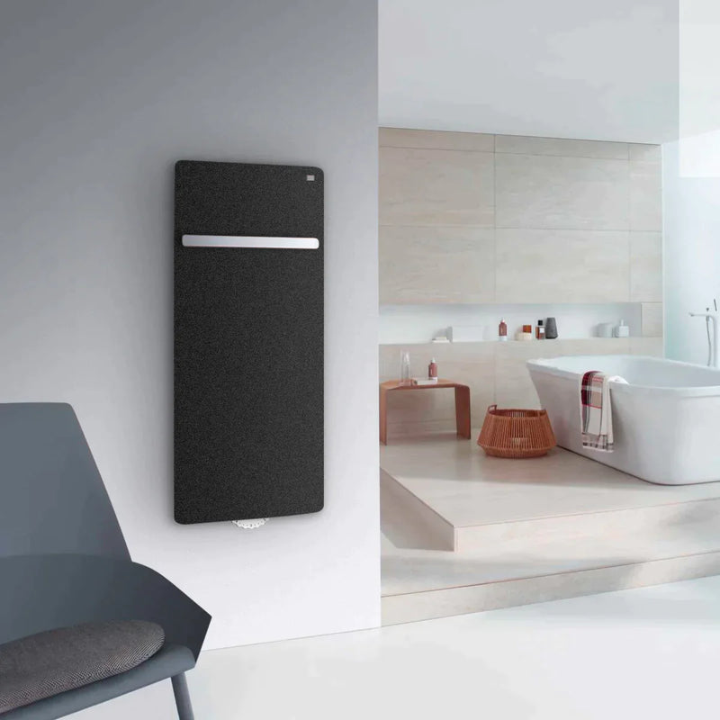 Zehnder Vitalo Bar Bbathroom Radiator with EasyFit Connection Box for Hot Water Operation