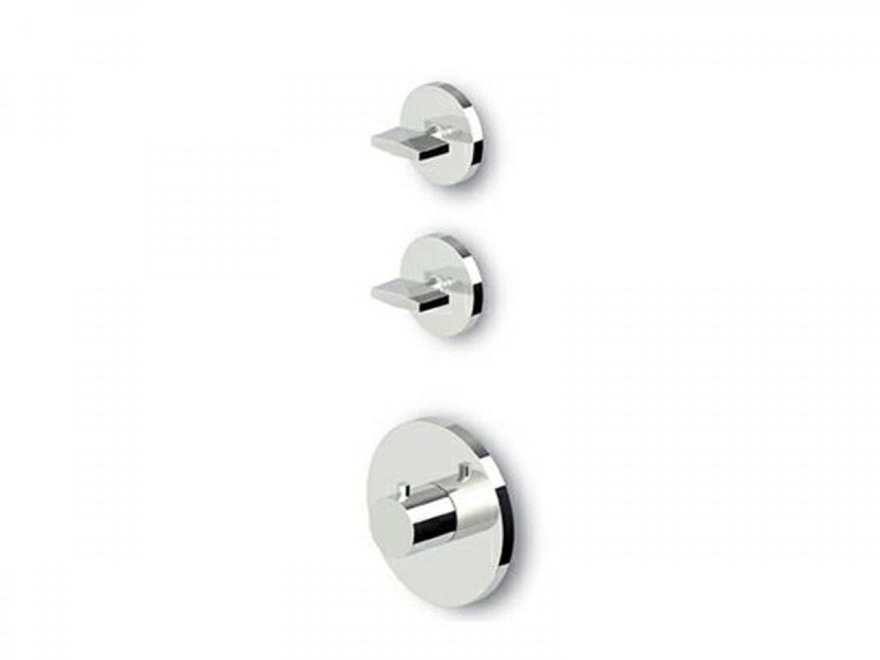 Zucchetti Isyfresh thermostatic shower mixer with 2 stop valves ZD4660 or ZD5660