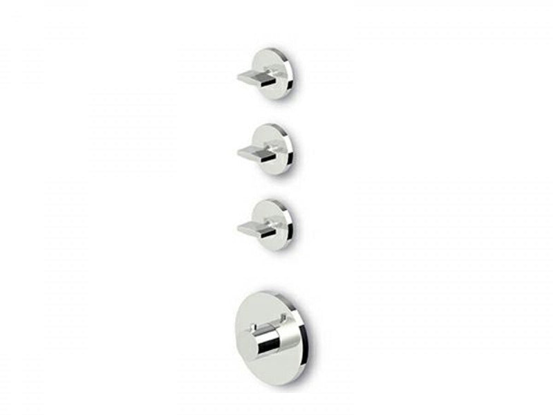 Zucchetti Isyfresh thermostatic shower mixer with 3 stop valves ZD4661 or ZD5661