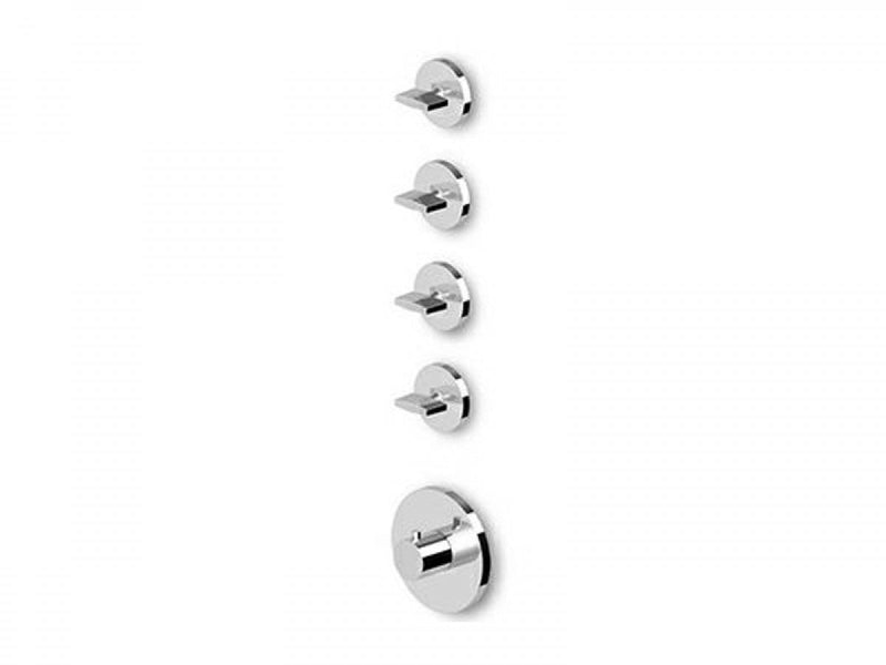 Zucchetti Isyfresh thermostatic shower mixer with 4 stop valves ZD4662 or ZD5662